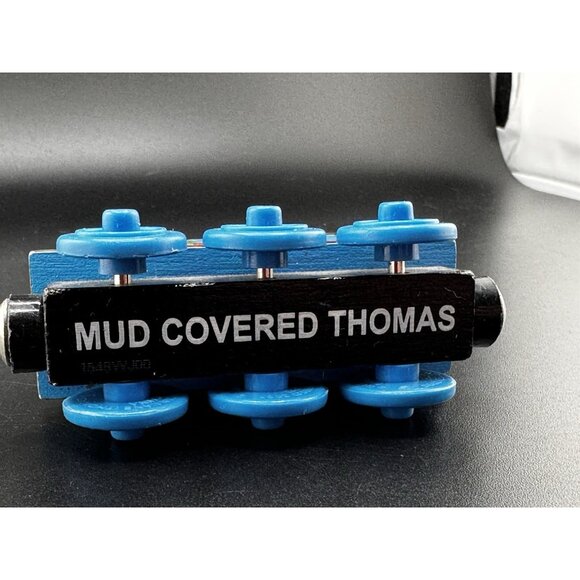 Mud Covered Thomas The Train Wooden Railway Vtg 2003 Learning Curve Engine - Picture 13 of 13